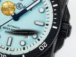 Bell Ross BR03 Diver BRF 1:1 Best Edition Pale Blue Dial on Black Rubber Strap A2824 - Görsel 11