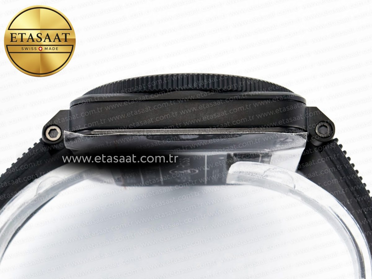 Bell Ross BR03 Diver BRF 1:1 Best Edition Pale Blue Dial on Black Rubber Strap A2824 - Görsel 14
