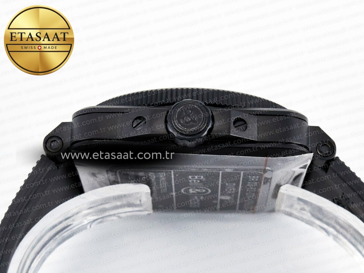 Bell Ross BR03 Diver BRF 1:1 Best Edition Pale Blue Dial on Black Rubber Strap A2824 - Görsel 15