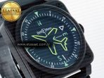 Bell Ross BR03A Instruments BRF 1:1 Best Edition Black Dial on Black Rubber Strap A2824 - Görsel 5