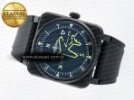 Bell Ross BR03A Instruments BRF 1:1 Best Edition Black Dial on Black Rubber Strap A2824 - Görsel 9