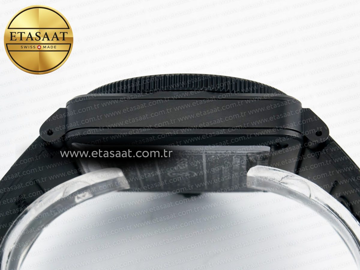Bell Ross BR03A Instruments BRF 1:1 Best Edition Blue Dial on Black Rubber Strap A2824 - Görsel 14