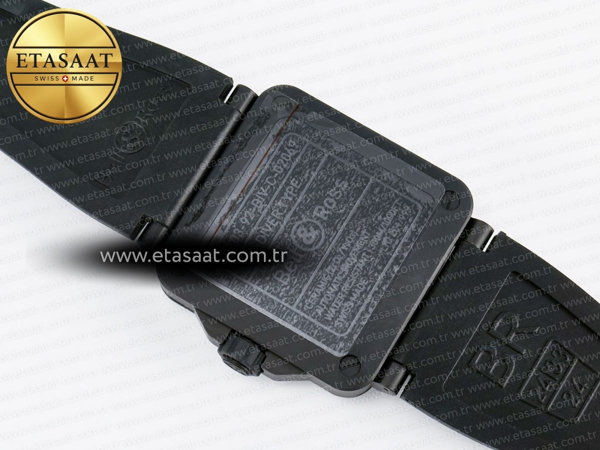 Bell Ross BR03A Instruments BRF 1:1 Best Edition Blue Dial on Black Rubber Strap A2824 - Görsel 17