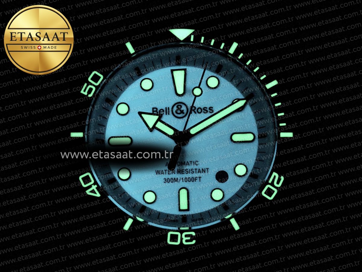 Bell Ross BR03A Instruments BRF 1:1 Best Edition Blue Dial on Black Rubber Strap A2824 - Görsel 24