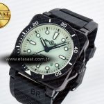 Bell Ross BR03A Instruments BRF 1:1 Best Edition Pale Green Dial on Black Rubber Strap A2824