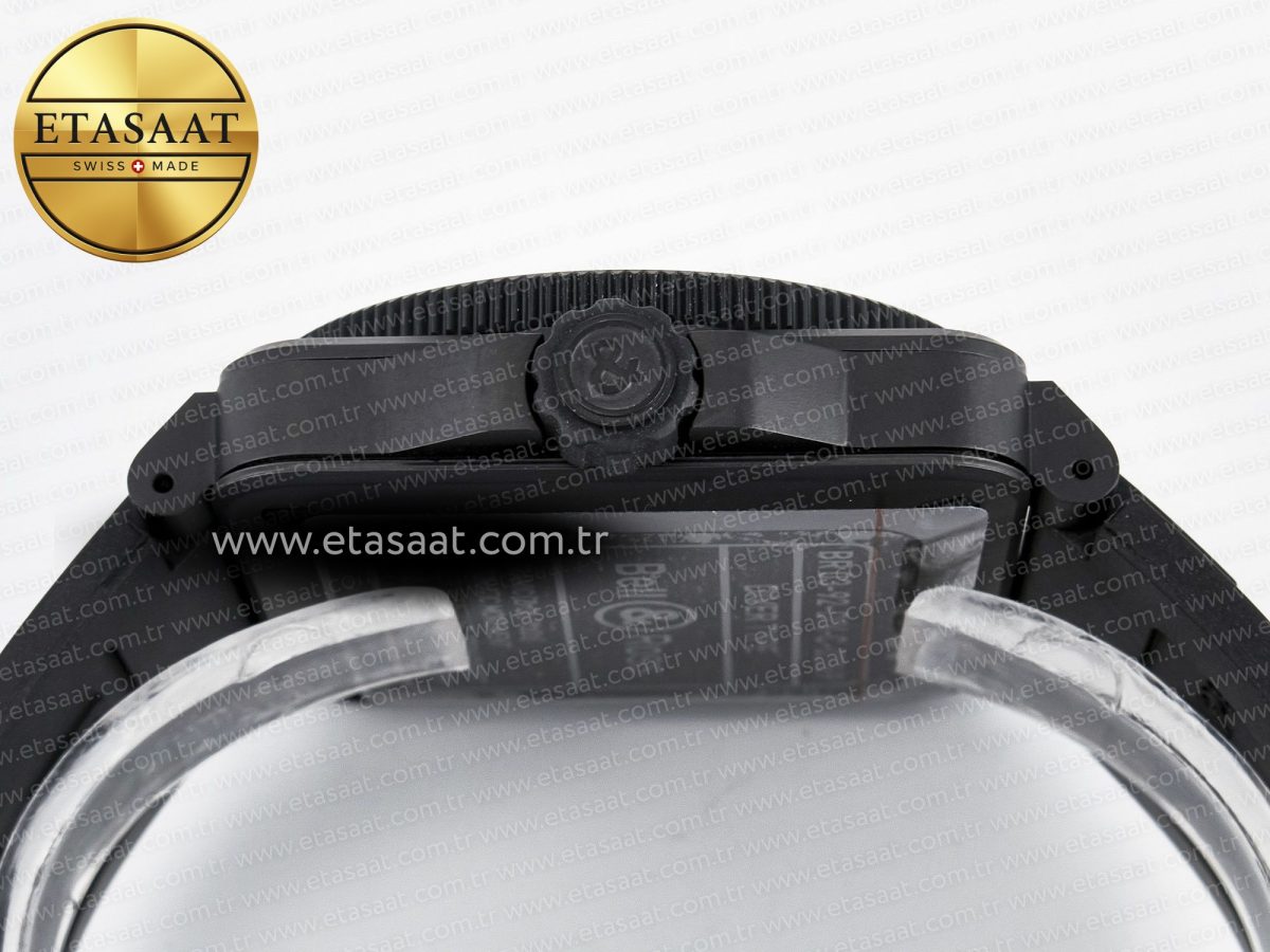Bell Ross BR03A Instruments BRF 1:1 Best Edition Pale Green Dial on Black Rubber Strap A2824 - Görsel 15