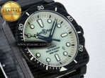 Bell Ross BR03A Instruments BRF 1:1 Best Edition Pale Green Dial on Black Rubber Strap A2824 - Görsel 5