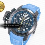 Graham Chronofighter Superlight JKF 1:1 Best Edition on Blue Rubber Strap A7750