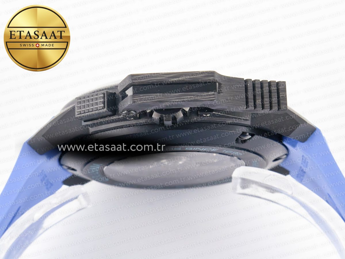 Graham Chronofighter Superlight JKF 1:1 Best Edition on Blue Rubber Strap A7750 - Görsel 16