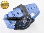 Graham Chronofighter Superlight JKF 1:1 Best Edition on Blue Rubber Strap A7750 - Görsel 17