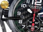 Graham Chronofighter Superlight JKF 1:1 Best Edition on Green Rubber Strap A7750 - Görsel 10