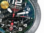 Graham Chronofighter Superlight JKF 1:1 Best Edition on Green Rubber Strap A7750 - Görsel 13