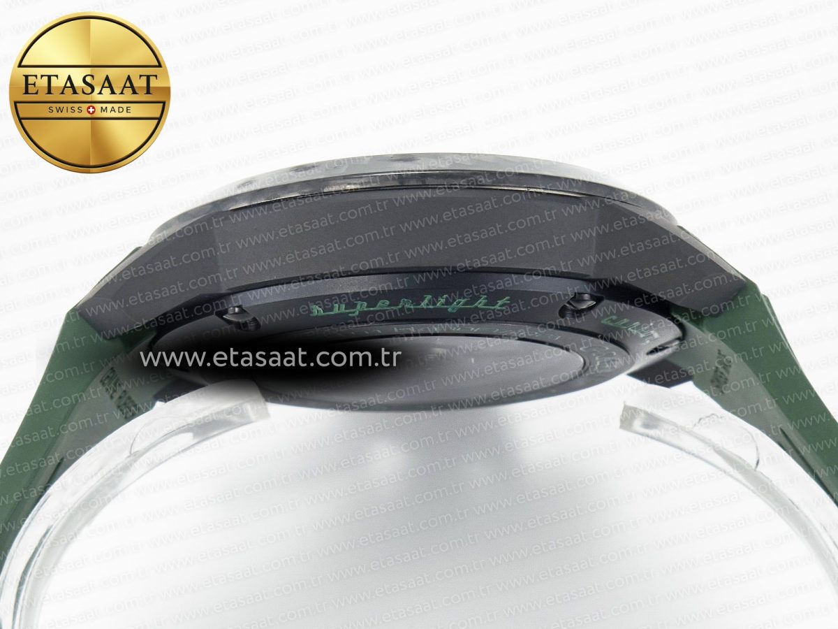 Graham Chronofighter Superlight JKF 1:1 Best Edition on Green Rubber Strap A7750 - Görsel 15