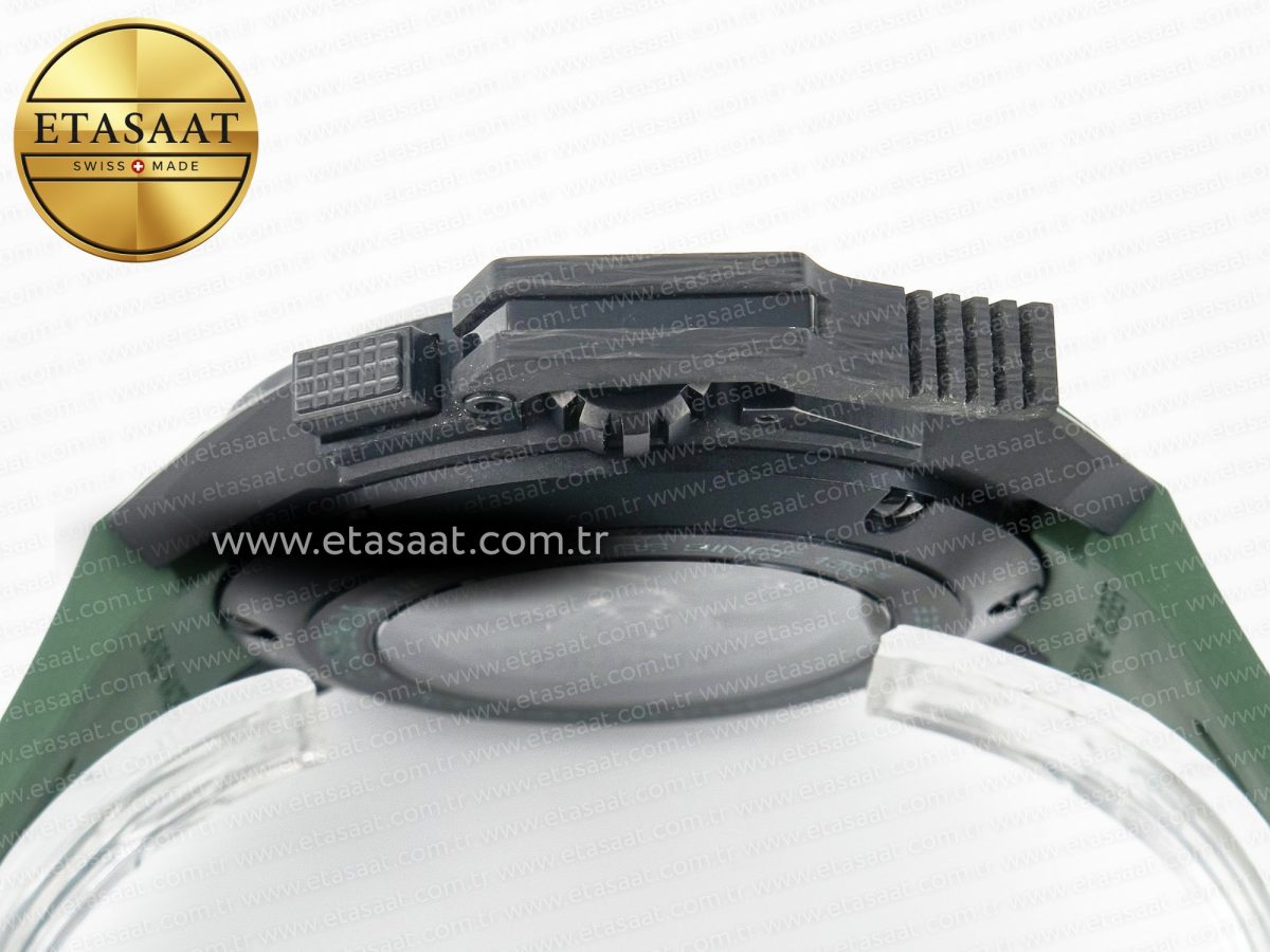 Graham Chronofighter Superlight JKF 1:1 Best Edition on Green Rubber Strap A7750 - Görsel 16