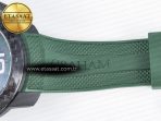 Graham Chronofighter Superlight JKF 1:1 Best Edition on Green Rubber Strap A7750 - Görsel 25