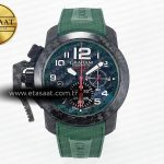 Graham Chronofighter Superlight Jkf Yeşil Kauçuk A7750 Eta Saat - Görsel 3 - 1:1 Süper Klon Saat