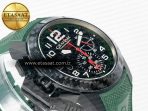 Graham Chronofighter Superlight JKF 1:1 Best Edition on Green Rubber Strap A7750 - Görsel 7