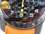 Graham Chronofighter Superlight JKF 1:1 Best Edition on Orange Rubber Strap A7750 - Görsel 14