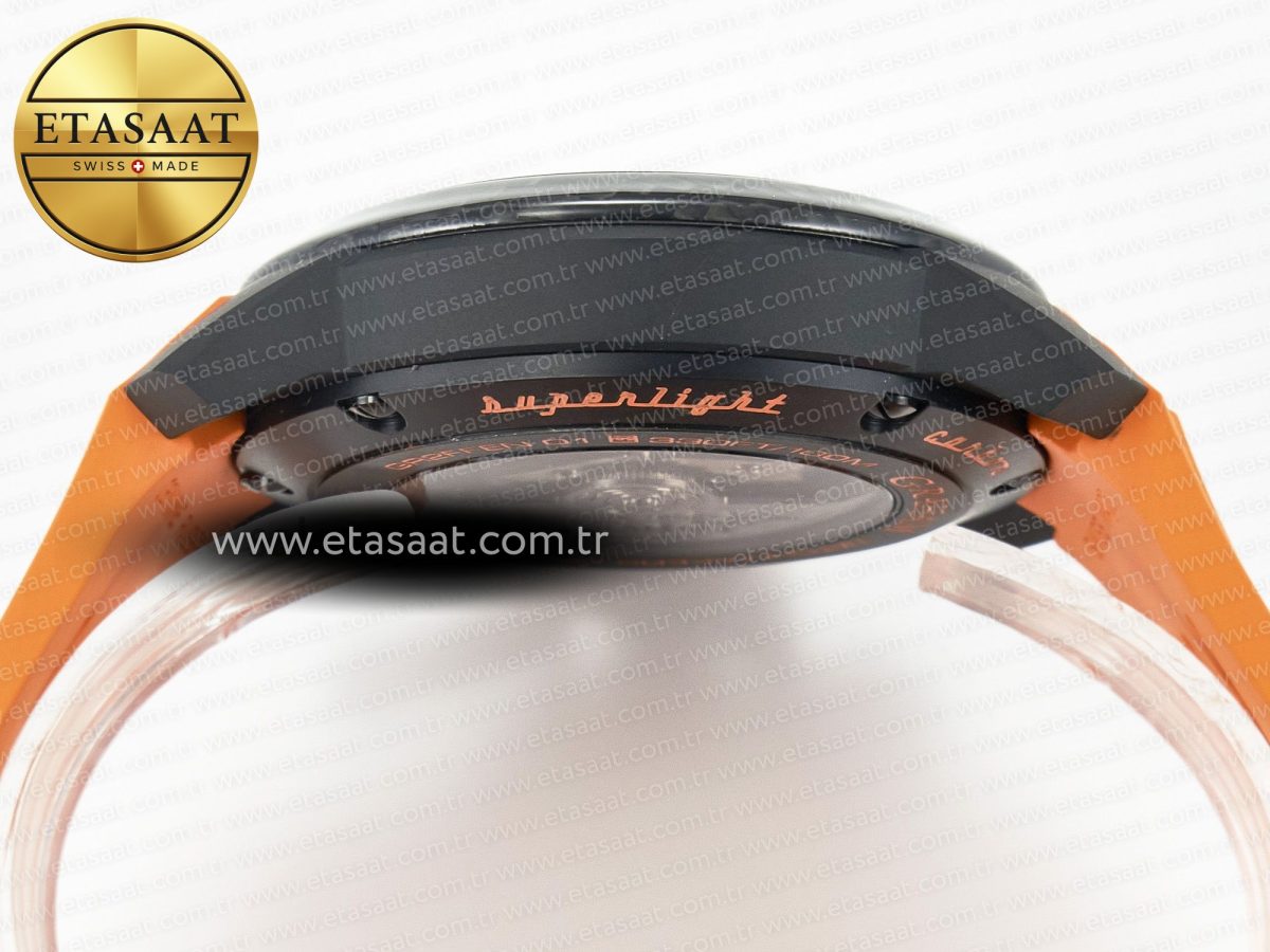 Graham Chronofighter Superlight JKF 1:1 Best Edition on Orange Rubber Strap A7750 - Görsel 15