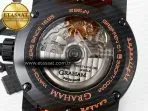 Graham Chronofighter Superlight JKF 1:1 Best Edition on Orange Rubber Strap A7750 - Görsel 20