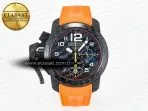 Graham Chronofighter Superlight JKF 1:1 Best Edition on Orange Rubber Strap A7750 - Görsel 3