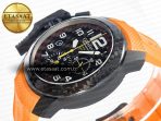 Graham Chronofighter Superlight JKF 1:1 Best Edition on Orange Rubber Strap A7750 - Görsel 6