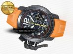 Graham Chronofighter Superlight JKF 1:1 Best Edition on Orange Rubber Strap A7750 - Görsel 9
