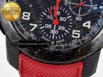 Graham Chronofighter Superlight JKF 1:1 Best Edition on Red Rubber Strap A7750 - Görsel 14