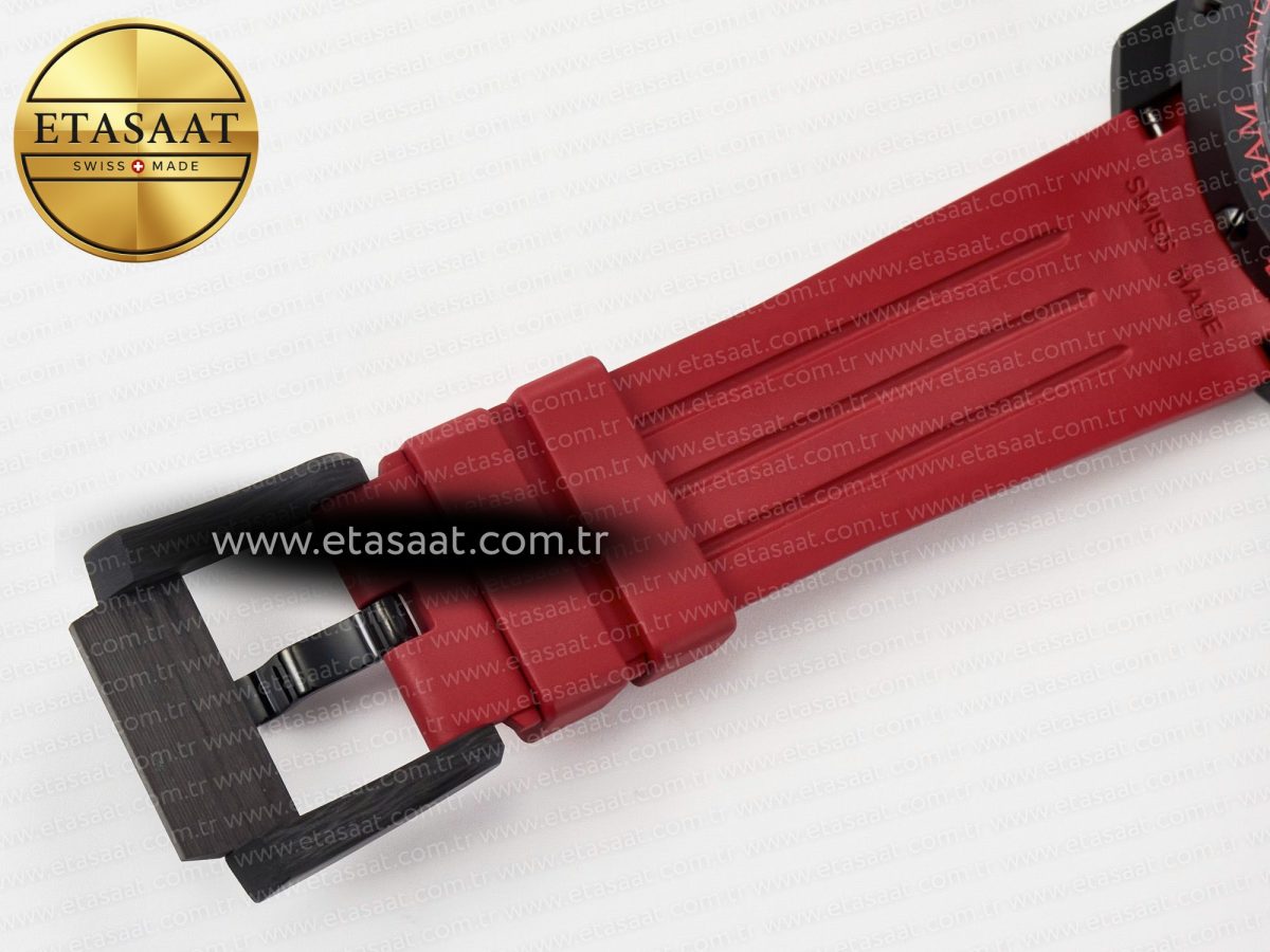 Graham Chronofighter Superlight JKF 1:1 Best Edition on Red Rubber Strap A7750 - Görsel 23