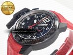 Graham Chronofighter Superlight JKF 1:1 Best Edition on Red Rubber Strap A7750 - Görsel 6