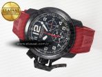 Graham Chronofighter Superlight JKF 1:1 Best Edition on Red Rubber Strap A7750 - Görsel 9