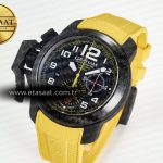Graham Chronofighter Superlight JKF 1:1 Best Edition on Yellow Rubber Strap A7750