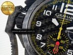Graham Chronofighter Superlight JKF 1:1 Best Edition on Yellow Rubber Strap A7750 - Görsel 10