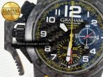 Graham Chronofighter Superlight JKF 1:1 Best Edition on Yellow Rubber Strap A7750 - Görsel 11