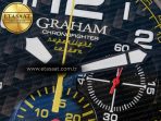 Graham Chronofighter Superlight JKF 1:1 Best Edition on Yellow Rubber Strap A7750 - Görsel 12