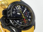 Graham Chronofighter Superlight JKF 1:1 Best Edition on Yellow Rubber Strap A7750 - Görsel 5