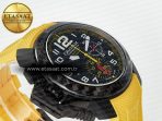 Graham Chronofighter Superlight JKF 1:1 Best Edition on Yellow Rubber Strap A7750 - Görsel 7