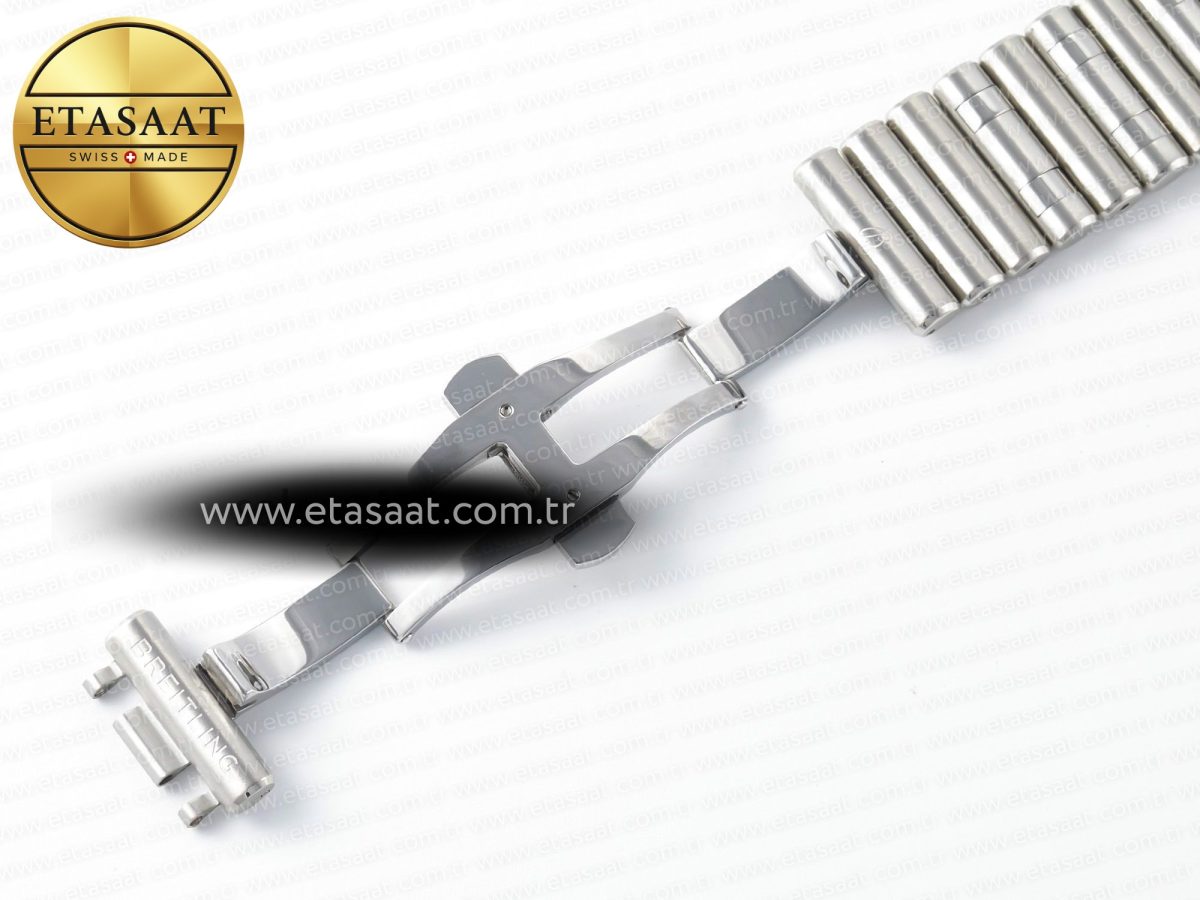 Breitling Chronomat B01 England 42mm SS BLSF 1:1 Best Edition White Dial on SS Bracelet A7750 - Görsel 29