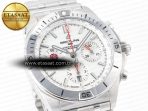Breitling Chronomat B01 England 42mm SS BLSF 1:1 Best Edition White Dial on SS Bracelet A7750 - Görsel 5