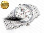Breitling Chronomat B01 England 42mm SS BLSF 1:1 Best Edition White Dial on SS Bracelet A7750 - Görsel 8