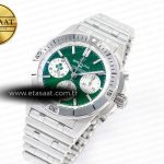 Breitling Chronomat B01 Ireland 42mm SS BLSF 1:1 Best Edition Green Dial on SS Bracelet A7750