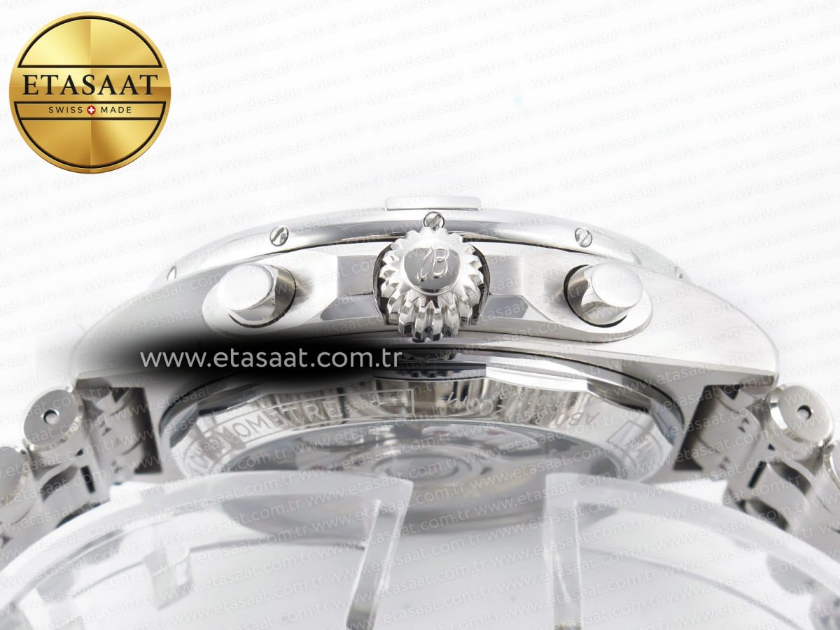 Breitling Chronomat B01 Ireland 42mm SS BLSF 1:1 Best Edition Green Dial on SS Bracelet A7750 - Görsel 16