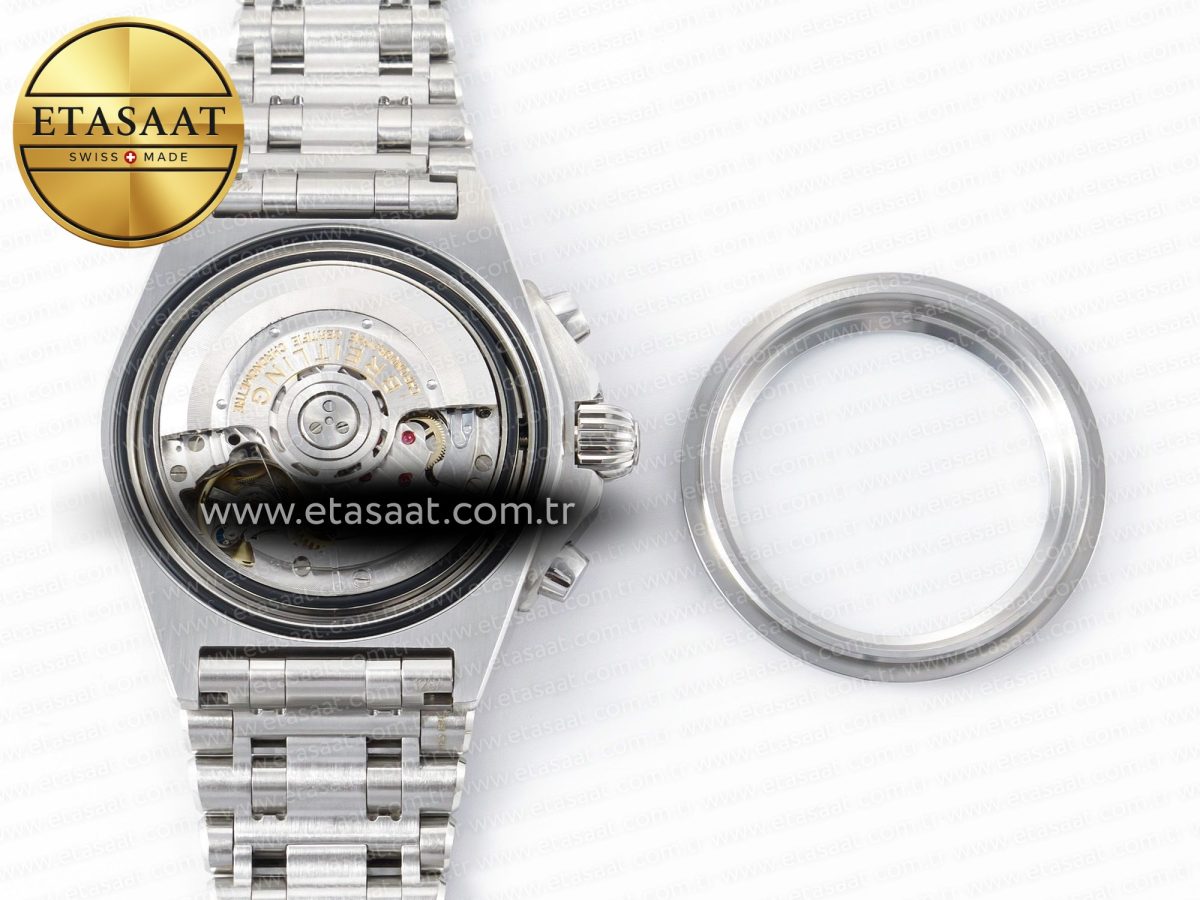 Breitling Chronomat B01 Ireland 42mm SS BLSF 1:1 Best Edition Green Dial on SS Bracelet A7750 - Görsel 18