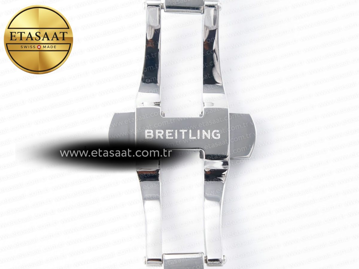 Breitling Chronomat B01 Ireland 42mm SS BLSF 1:1 Best Edition Green Dial on SS Bracelet A7750 - Görsel 27