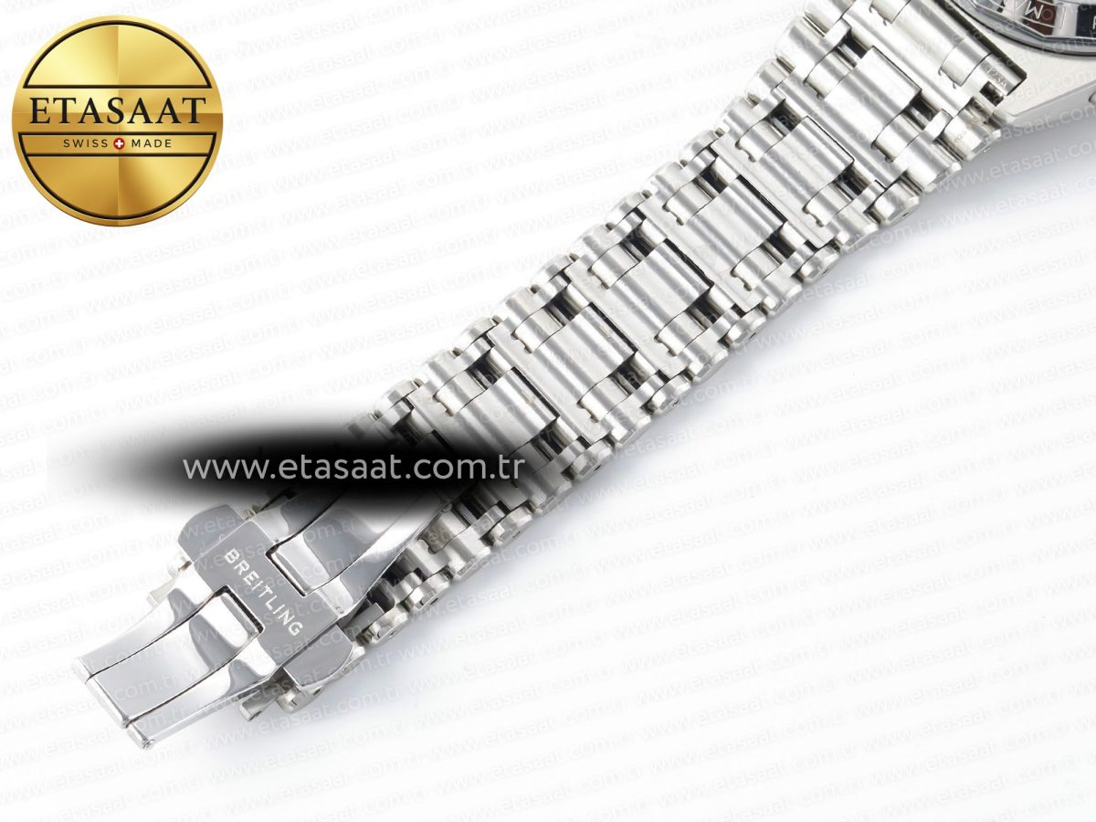 Breitling Chronomat B01 Ireland 42mm SS BLSF 1:1 Best Edition Green Dial on SS Bracelet A7750 - Görsel 31