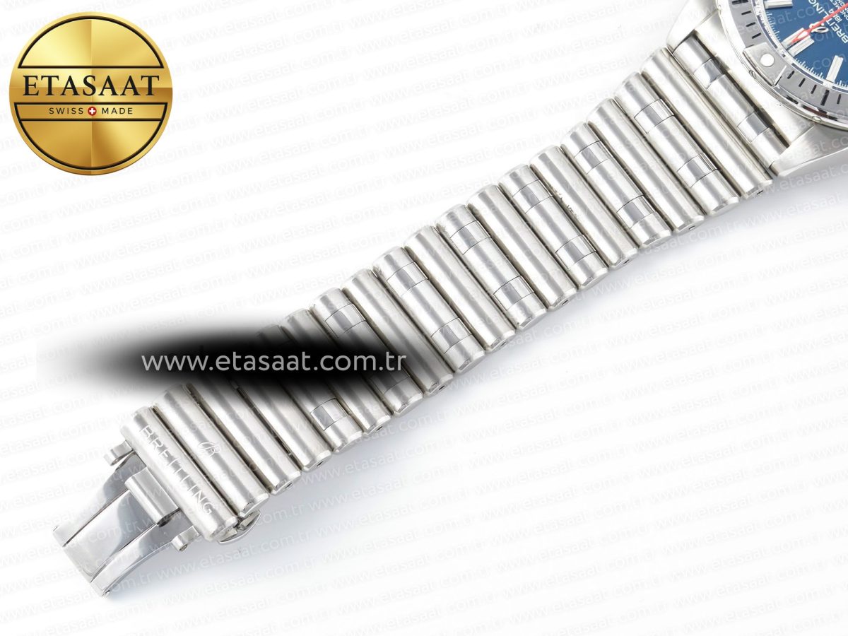 Breitling Chronomat B01 Ireland 42mm SS BLSF 1:1 Best Edition Green Dial on SS Bracelet A7750 - Görsel 32