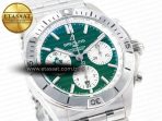 Breitling Chronomat B01 Ireland 42mm SS BLSF 1:1 Best Edition Green Dial on SS Bracelet A7750 - Görsel 5
