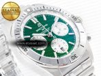 Breitling Chronomat B01 Ireland 42mm SS BLSF 1:1 Best Edition Green Dial on SS Bracelet A7750 - Görsel 6