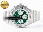 Breitling Chronomat B01 Ireland 42mm SS BLSF 1:1 Best Edition Green Dial on SS Bracelet A7750 - Görsel 9