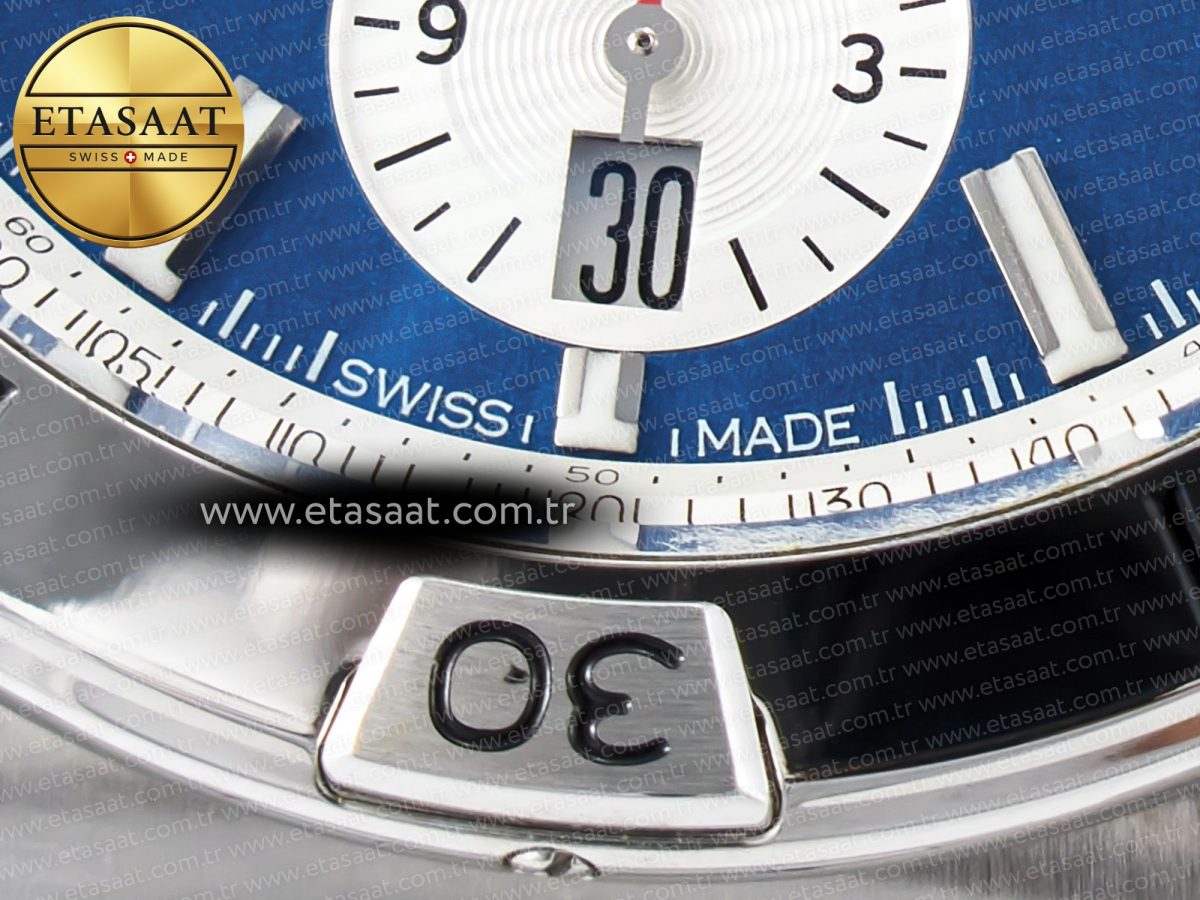 Breitling Chronomat B01 Italy 42mm SS BLSF 1:1 Best Edition Blue Dial on SS Bracelet A7750 - Görsel 11